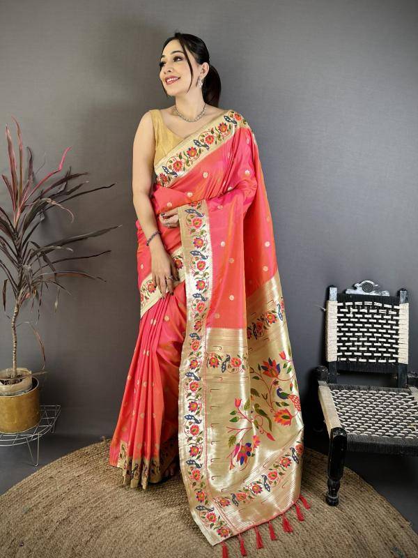 Malhar mayur paithani Saree manufacturer in Delhi